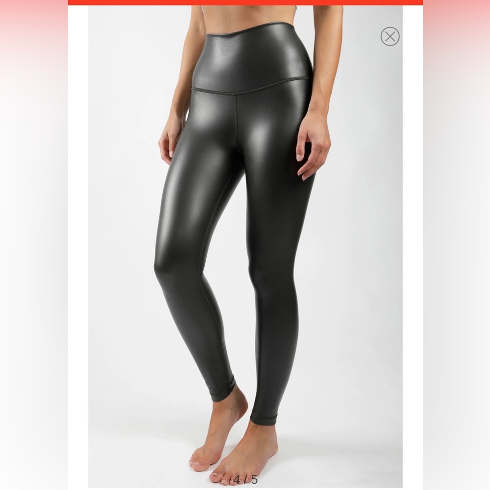 90 Degree FAUX Leather Leggings